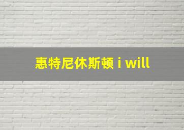 惠特尼休斯顿 i will